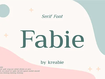 FABIE - FONT classic font cool feminime font font minimalist modern monogram sans serif