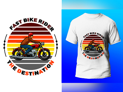 Biker T-Shirt Design app branding custom t shirt design design graphic design illustration logo typography ui ux vector