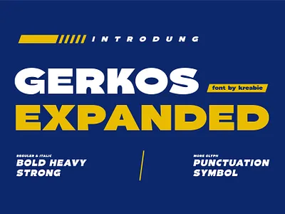 GERKOS EXPANDED - FONT bold bold font branding car font cool cool font font gym heavy font illustration masculine minimalist modern monogram sans serif simple sport strong font typeface ui