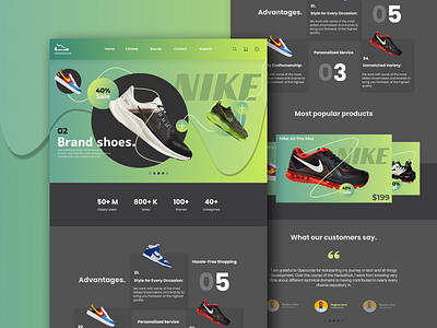 Shoe Selling Website 3d animation concept dark design minimal theme typography ui ux web website