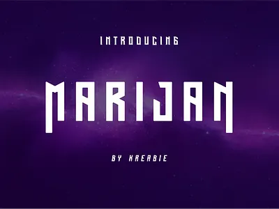 MARIJAN - FONT black font bold font branding classic font cool design font illustration minimalist modern monogram simple sport font strong font tall font thumbnail ui
