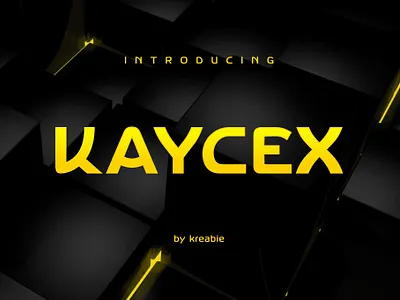 KAYCEX - FONT branding cool cool font design font futuristic font illustration masculine font minimalist modern modern font monogram otomotive font simple spor font ui unique font