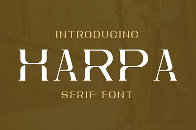 Harpa Serif Font design