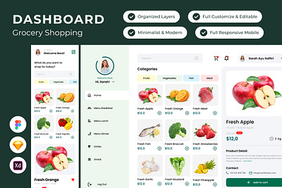 FreshCart - Grocery Dashboard V2 user