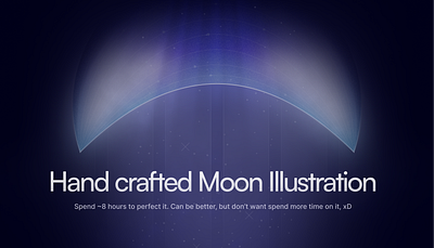 Moon Illustration branding design graphic design illustration moon moonlight ui ux webdesign