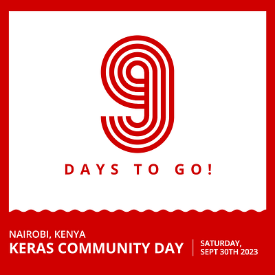 Keras Community Day Countdown branding graphic design