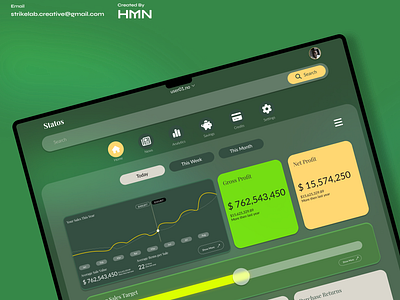 Statos Analytic Dashboard UI/UX Design analytics app dashboard finance interface main ui