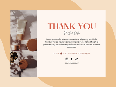 Thank You Card branding graphic design