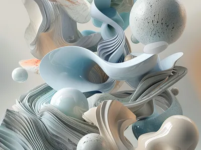 Сaptivating world of 3D art 3d animation branding graphic design logo motion graphics ui