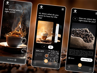 CoffeePoint App Design [Concept] app ui