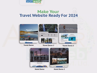 Make your Travel Website ready for 2024.. aksharsoftwebofficial demo dribbble dribbblepost dribbblevideo traveltheme travelwebsite webdevelopment website websitedesign