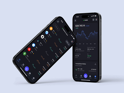 Cryptocurrency mobile app bitcoin crypto cryptocurrency daily ui e commerce etherium fintech graphic product design statistic stoks ui uxui wallet