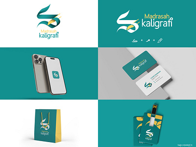 Madrasah Kaligrafi Logo 3d al quran logo arabic arabic logo branding calligraphy design graphic design illustration logo quran logo ui