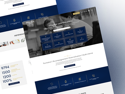 France Certification graphic design ui webdesign website