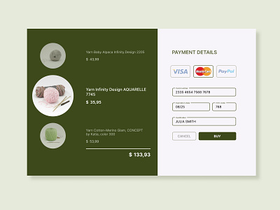 Credit Card Checkout DailyUI 002 app dailyui design ui ux web
