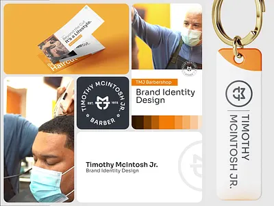TMJ Barbershop-Identity Design animation barber identity barber logo barbershop identity design barbershop logo brand identity design branding graphic design logo design minimal logo design modern logo