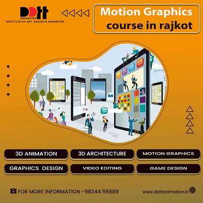 Motion Graphics Course in Rajkot | Dott Animation branding design graphic design video editing