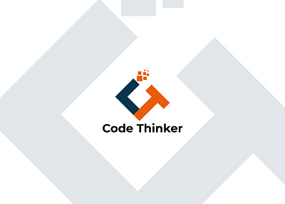 Code Thinker Logo Design app best logo brand branding design graphic design icon logo logos minimal tech logo