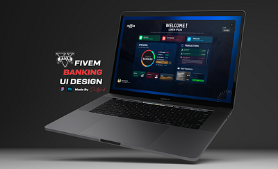 Banking UI System for GTA V brand design figma grand theft auto graphic design gta roleplay rp ui ux v