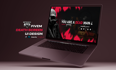 Death Screen System for GTA V branding design figma grand theft auto graphic design gta illustration roleplay ui ux