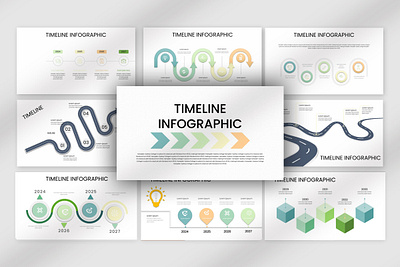 Timeline Infographic Presentation statistics