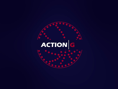 ACTION | G LOGO ANIMATION animation art ball basketball branding circle company design graphic design illustration job logo logo animation motion red sport text ui ux white