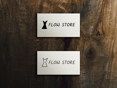 FLOW STORE branding clothes identify logo store woman