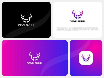 Devil Skull Logo Design Project. artnazu best logo design best logo designer branding design devil devil skull flat graphic design illustration logo logo design modern skull vector