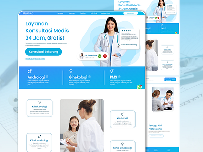 Fictional Medical Website Design branding company web medical web medical web design ui design web design