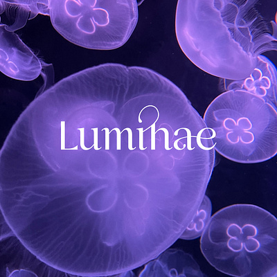 Luminae logo design brand identity brandidentity branding floral graphic design lighting logo logo design nature purple uniquelamps visual identity