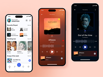 SPELAY - Music Mobile App app desgin design mobileapp mobileui music music player play playlist song spotify uiux youtube music