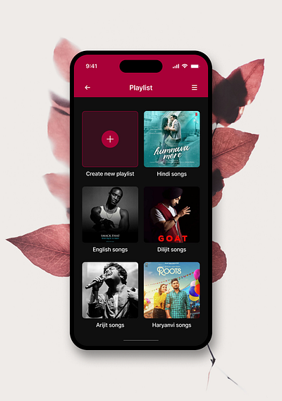 Daily UI Design Challenge | Day 90 | Create New accessibility autolayout branding challenge090 colortheory contrast create new dailyui darkmode design graphic design illustration mobileapp music playlist responsive typography ui usercentric ux