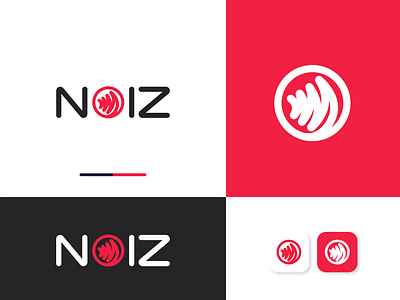 Noiz Logo Design audio branding design graphic design illustration illustrator logo typography ui vector voice
