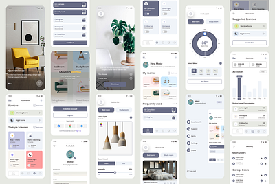 Smart Home App UI animation branding ui