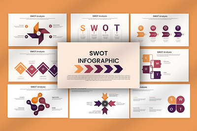 swot infographic presentation marketing