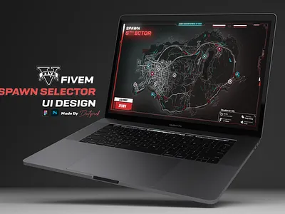 Spawn Selector System for GTA V branding design figma grand theft auto graphic design gta illustration logo roleplay ui