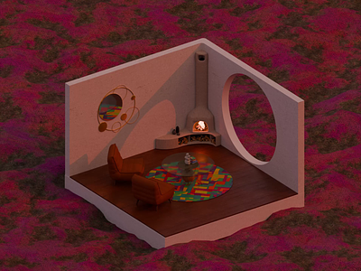 3D Isometric Room 3d animation isometric design isometric room motion graphics