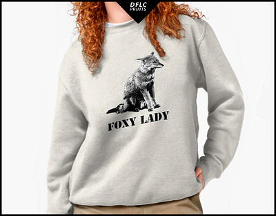 Foxy lady concept prints design fashion feminism foxy lady girl power ironic provocative surface design textile design