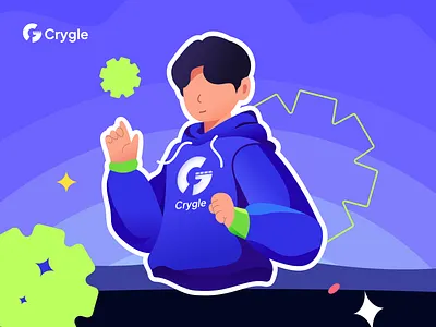 2D Simple Character Design Illustration, Digital Art graphic design illustration