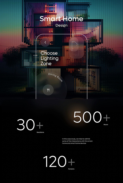 smart home landing page ui/ux design