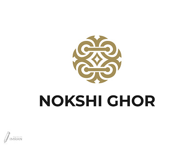 Nokshi Ghor - Logo Design(Unused) app logo brand identity branding creative logo design gradient logo graphic design hand craft icon illustration logo minimal logo modern logo