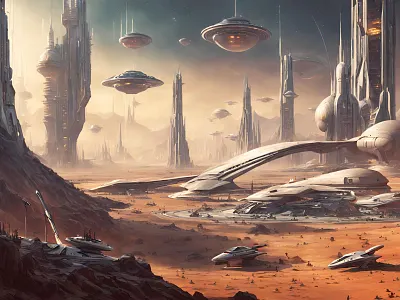 Alien planet design graphic design illustration vector