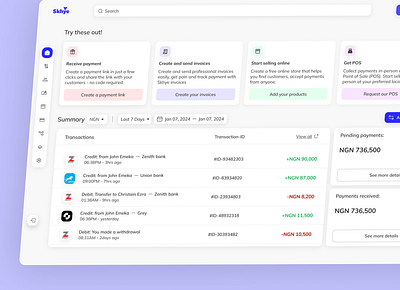 Skhye - Fintech payment Infrastructure dashboard ui dashboard ui design fintech payment gateway payment solution product designer saas skhye startup ui ui design ui ux ui ux design ui ux designer ux ux design web design webapp