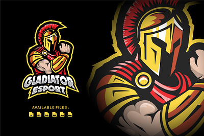 Gladiator Esport Logo Design animal animation branding design esport game gladiator gym illustration logo mobile olympus roma sparta viking