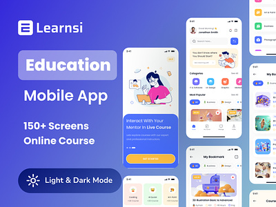 Education Mobile App academy admission android app app ui app ux college course education elearning free ios mobile app school student teacher themeforest ui university ux