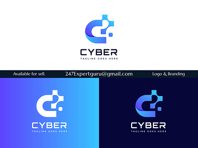 Modern initial letter c with pixel data for digital technology 3d animation branding graphic design logo modern logo motion graphics