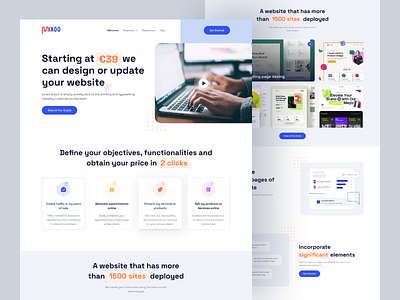 Design Agency Website design design agency website landing page product design saas saas landing page ui web design website design