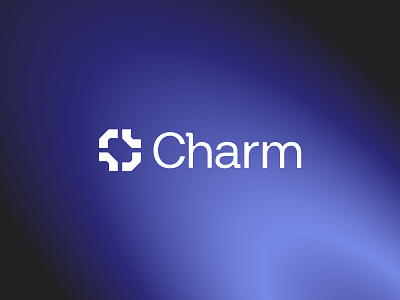 Charm — Logo Design brand branding design futuristic identity logo logo design logomark mark minimal monogram simple symbol visual web3
