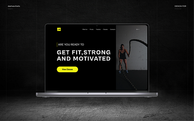 Web Design for GYM design fitness club gym landing page sport ui ux web web design
