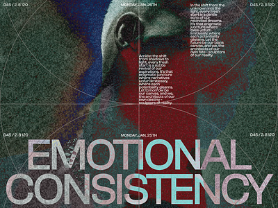 Emotional Consistency animation brand branding design digital dinamic grid layout life swiss typography